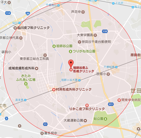 当院が行う在宅診療の提供範囲